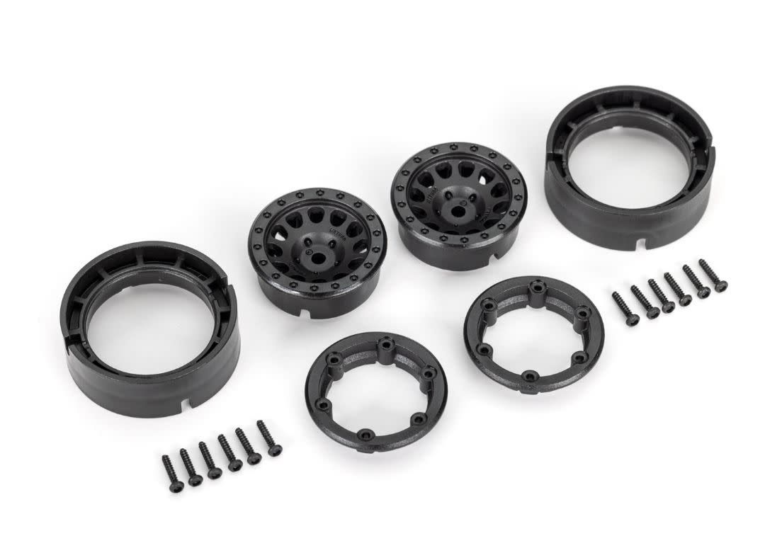 Traxxas 1.0in Method Race Wheels with 105 Black Beadlock 2pc
