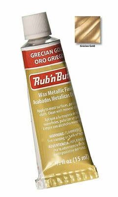 Amaco Grecian Gold Rub n Buff Metallic Wax Finish 0.5oz