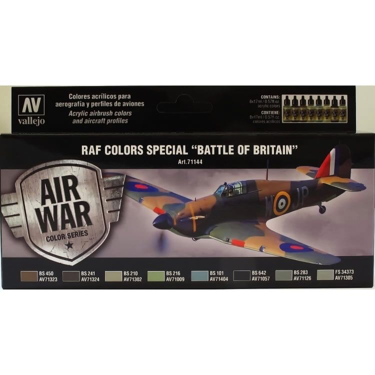 Vallejo RAF Colours Battle of Britain Paint Set 8pc