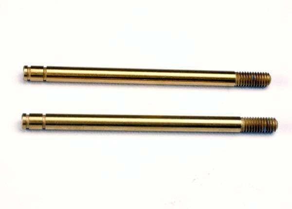 Traxxas Shock shafts, hardened steel, titanium nitride coated (long) (2)
