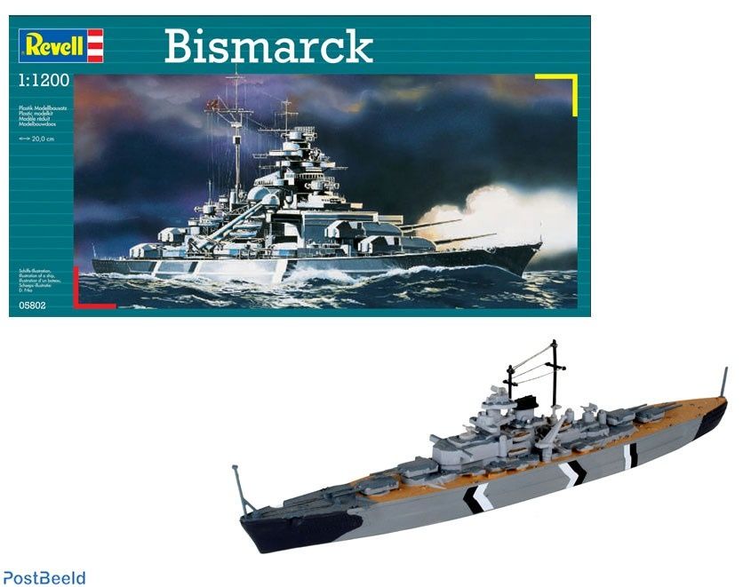 Revell 1/1200 Bismarck Battleship