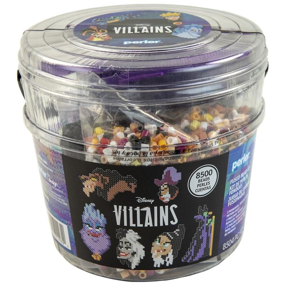Perler Disney Villians Fused Bead Bucket Kit
