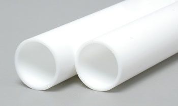 Evergreen Scale Models 1/2in Polystyrene Round Tubing 2pc