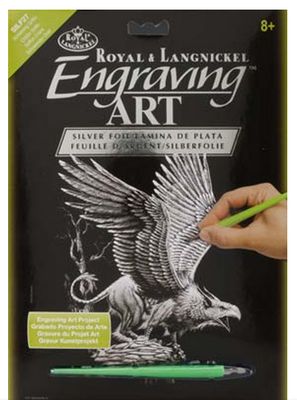 Royal &amp; Langnickel Silver  Engraving  Art Screaming Griffin