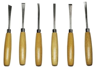 Excel Hobby Blade Beginners 6 Piece Woodcarving Set