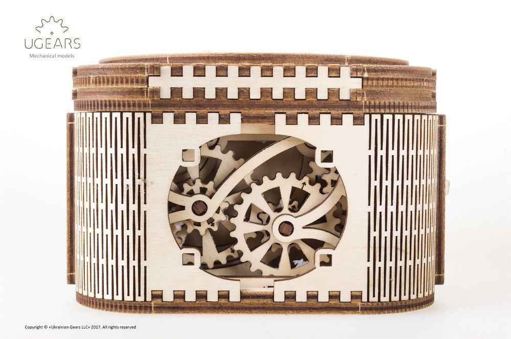 UGears 3D Wooden Puzzle Treasure Box 190 piece