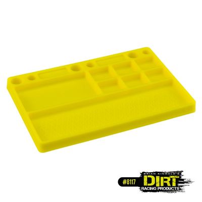 J Concepts Dirt Racing Products - parts tray, rubber material - yellow