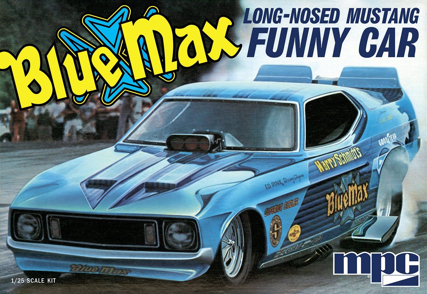 MPC Models 1/25 Blue Max Long Nose Mustang
