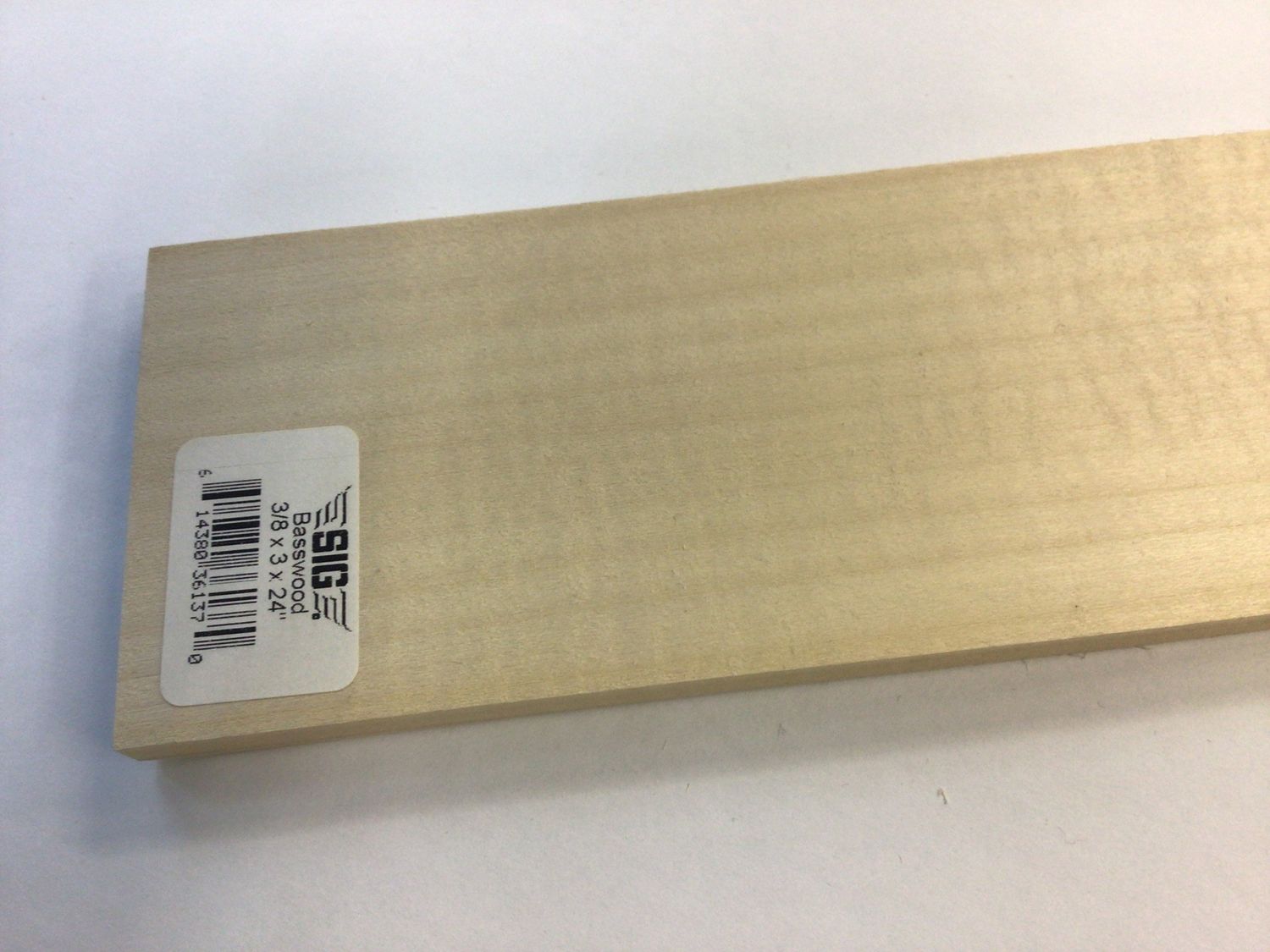 Sig Basswood 3/8 x 3 x 24&quot;