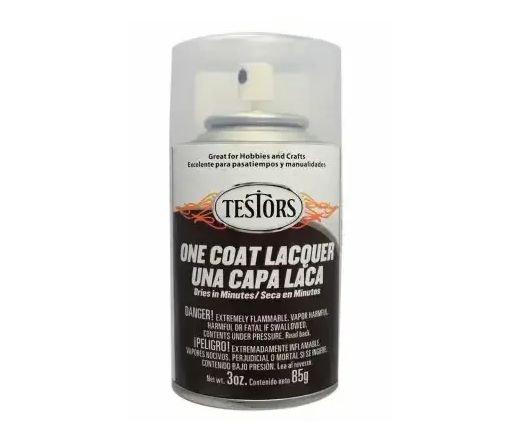 Testors Lacquer Spray W/L Clear Coat 3oz