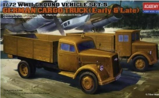 Academy 1/72 German Cargo Truck E/L