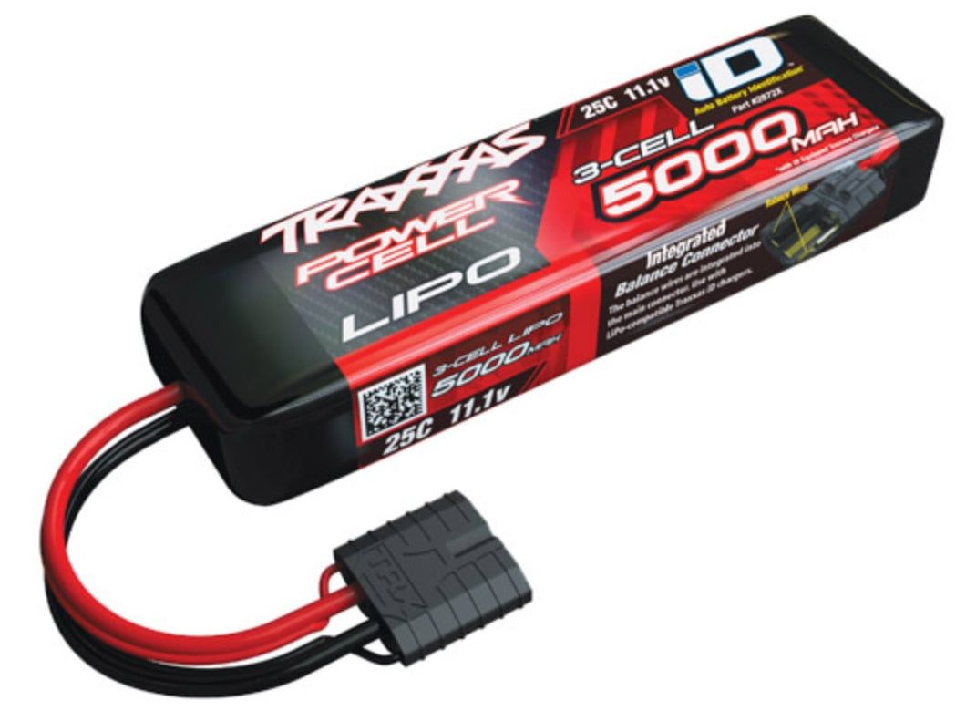 Traxxas 5000mAh 3S 11.1V 25C LiPo iD Connector Soft Case 155x25x45mm