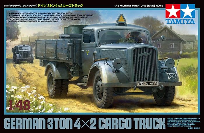 Tamiya 1/48 German 3 Ton 4x2 Cargo Truck