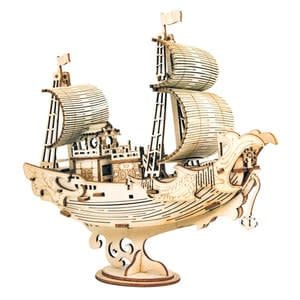 Robotime ROKR 3D Wooden Puzzle Rolife Japanese Diplomatic Ship 91 piece