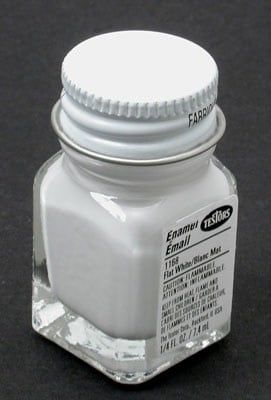 Testors Flat White Enamel 1/4oz