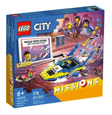 Lego City Missions Water Police Detective Missions 278Pcs 6+