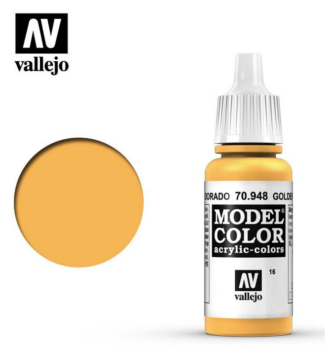 Vallejo Model Color Golden Yellow 17ml