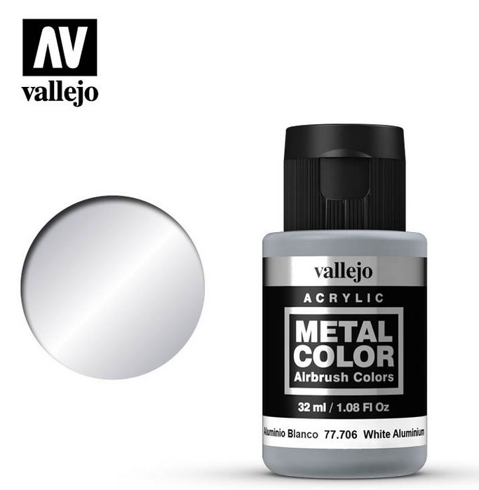 Vallejo White Aluminium Metal Color 32ml