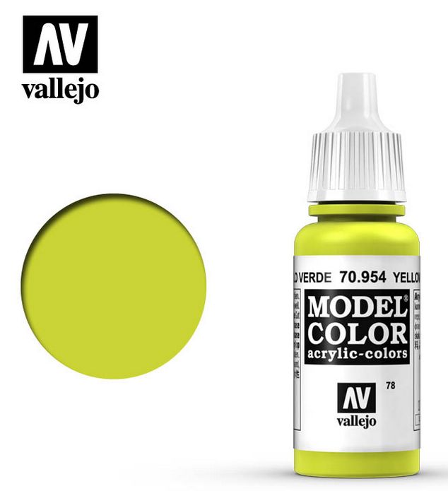 Vallejo Model Color Yellow Olive Green 17ml