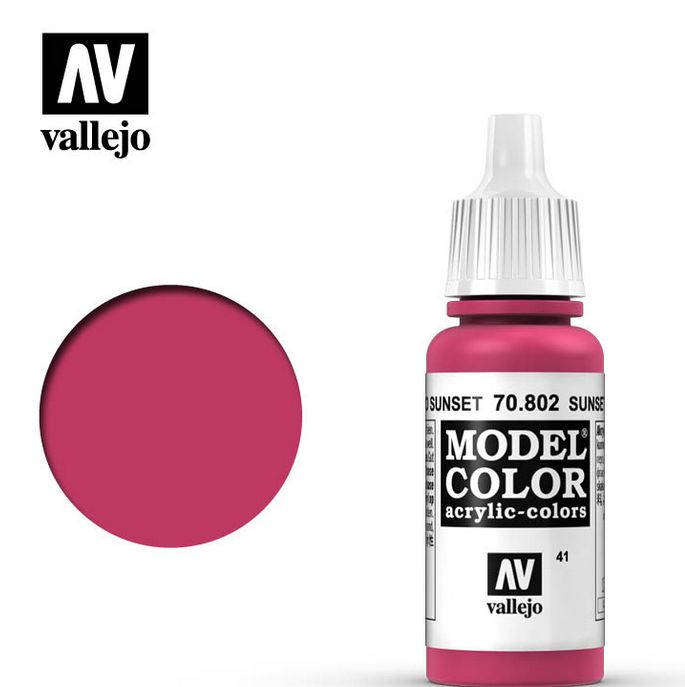 Vallejo Model Color Sunset Red 17ml