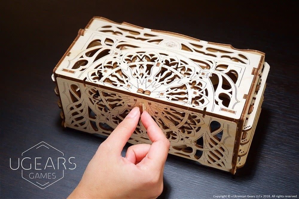 UGears 3D Wooden Puzzle Card Holder 77 piece