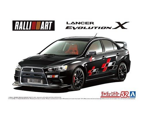 Aoshima 1/24 2007 Mitsubishi Ralliart CZ4A Lancer Evolution X