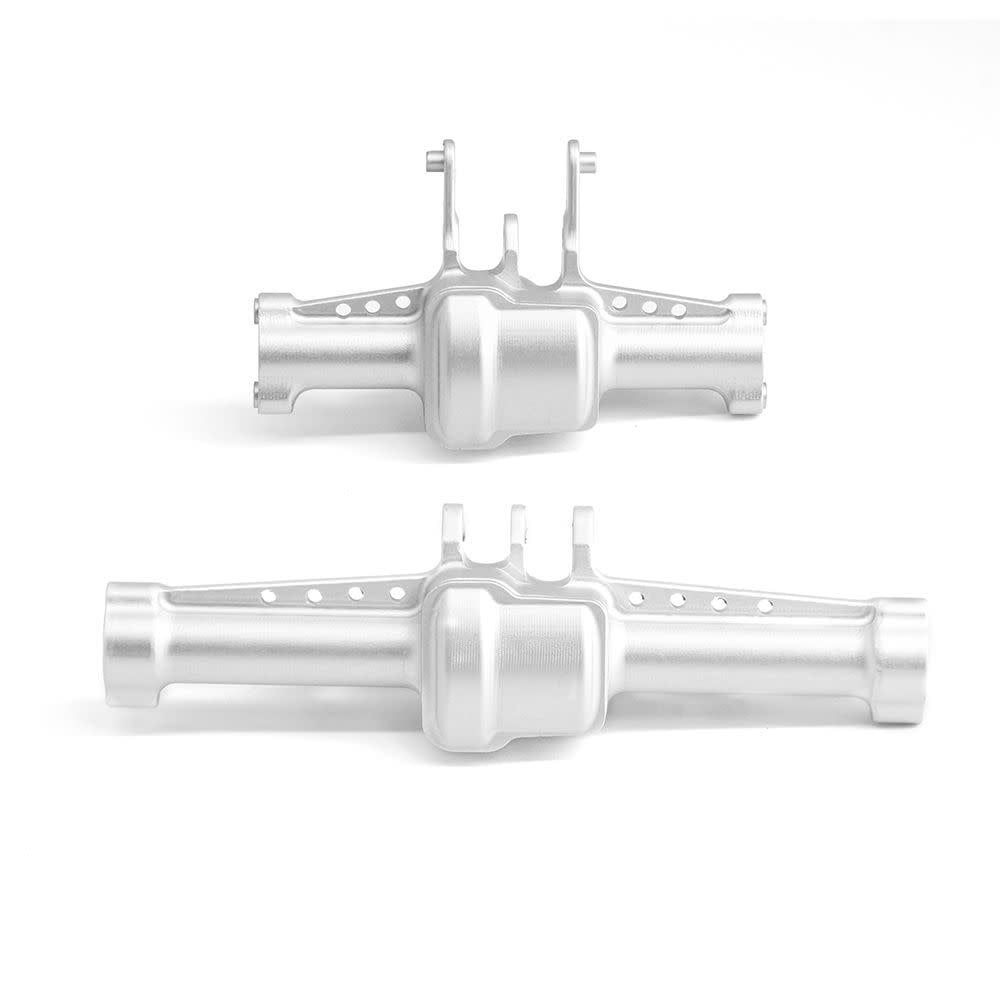 Hobby Details 1/18 TRX-4M Aluminum Front &amp; Rear Axle Set-Silver (2)