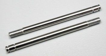 Traxxas Shock shafts, steel, chrome finish (long) (2)