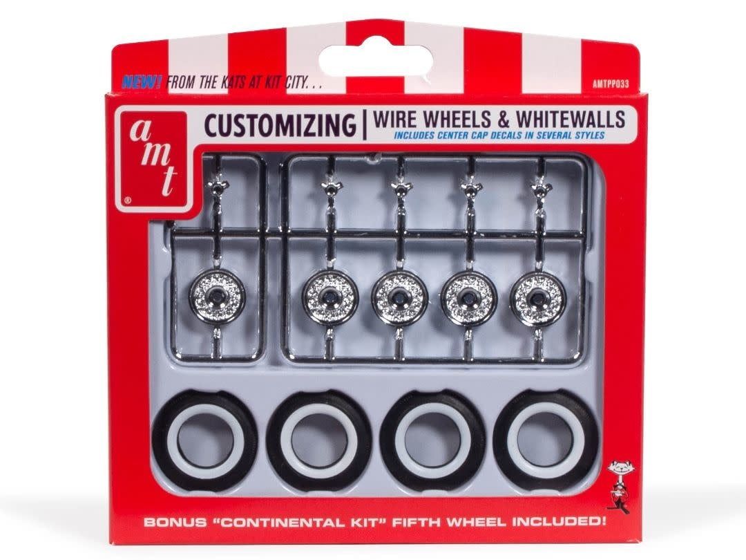 AMT\ERTL 1/25 KH Wire Wheels &amp; Tires Parts pack