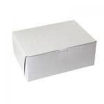 Retail Supplies 10x7x3.5in White Donut Box