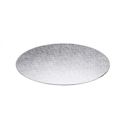 Enjay 6x0.25in Silver Foil Board Round