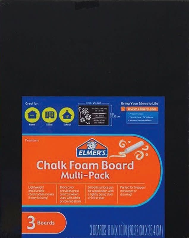 Elmers CHALK FOAM BOARD 8X10