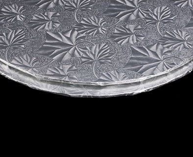 Enjay 10x0.25in Silver Foil Board Round