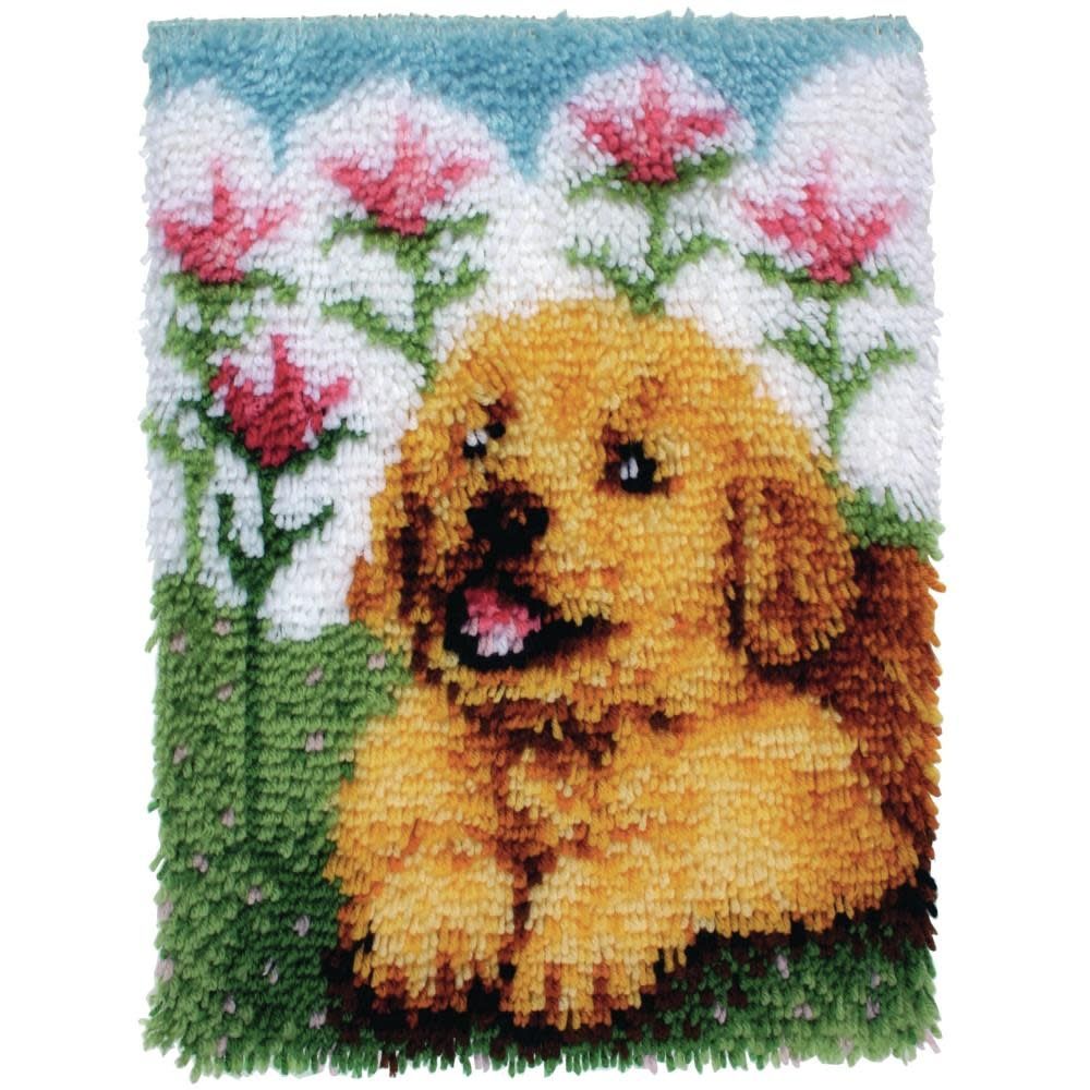 Caron Latch Hook Flower Pup