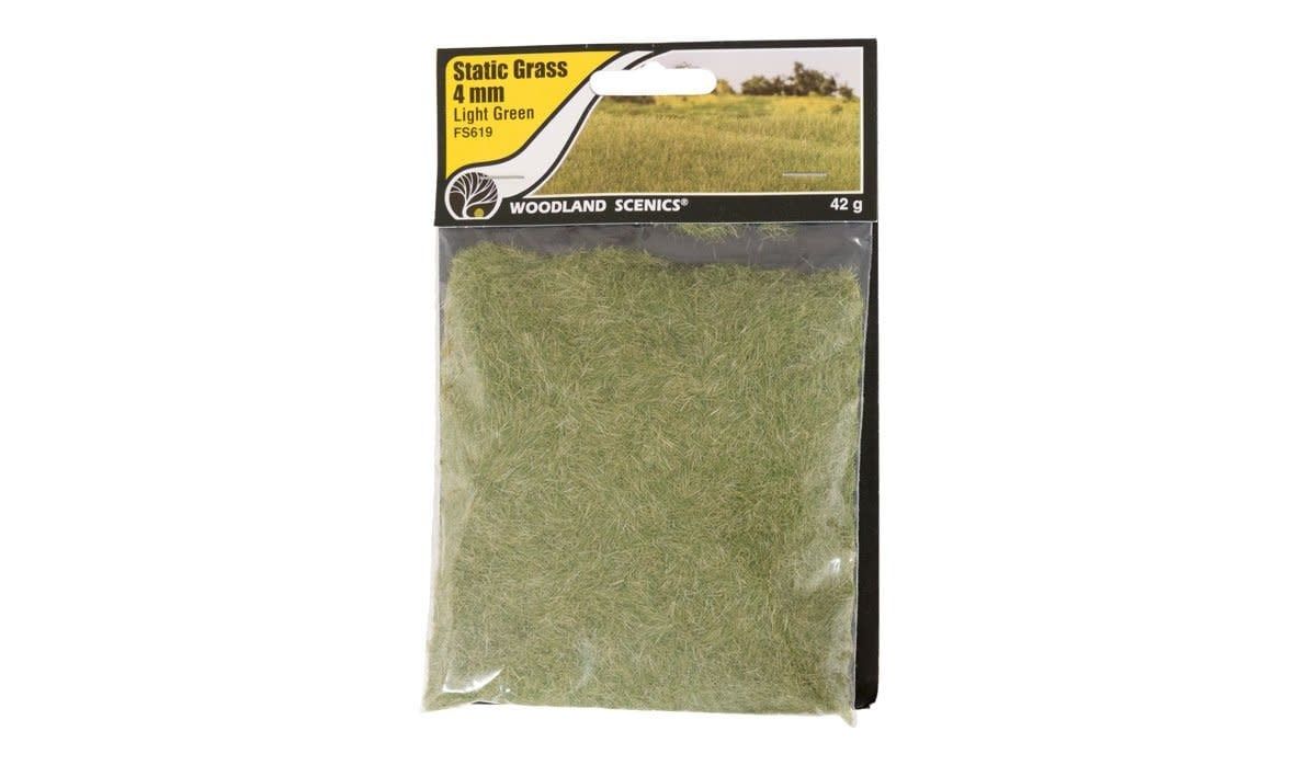 Woodland Static Grass 4mm Light Green