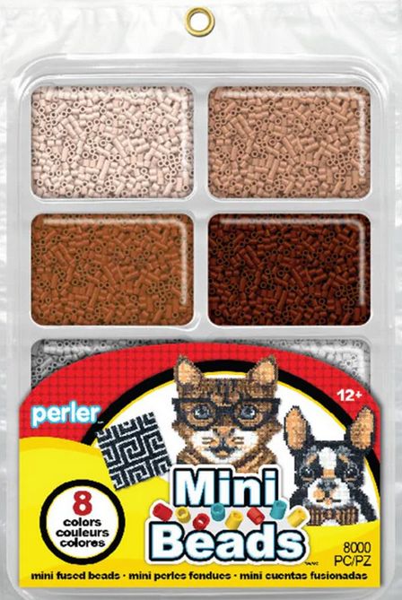 Perler Beads Neutral Mini Tray 8000pc Set