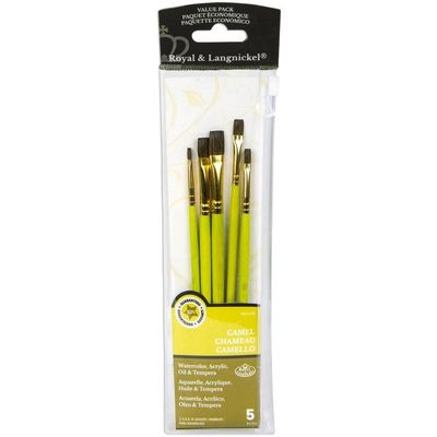 Royal &amp; Langnickel Sable Value Pack Brush Set 5/Pkg