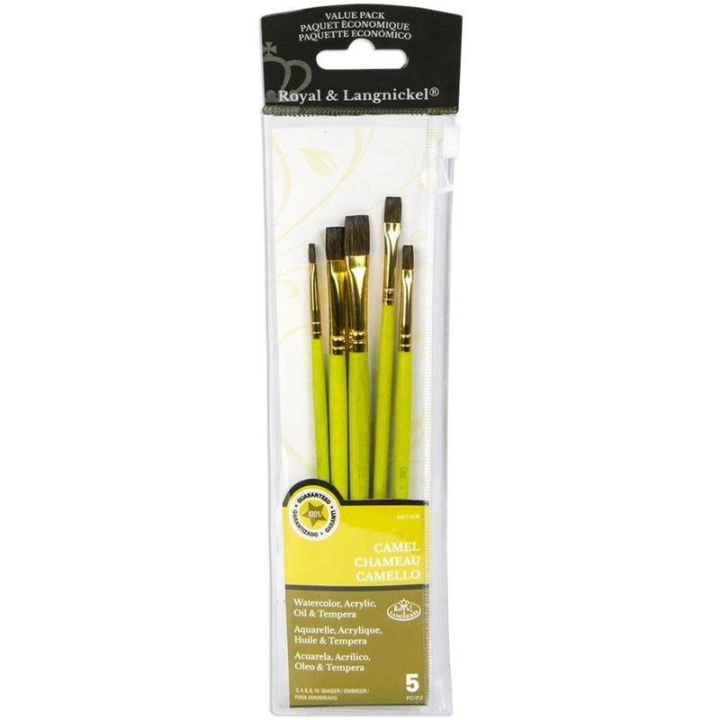 Royal &amp; Langnickel Sable Value Pack Brush Set 5/Pkg