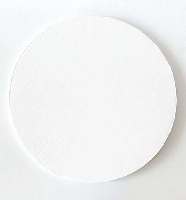 Enjay 10x0.25in White Double Wall Cake Board Foil Round