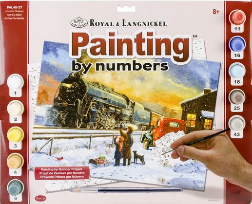 Royal &amp; Langnickel Paint by Number Kit Home for Christmas