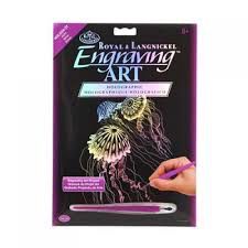 Royal &amp; Langnickel Engrave Art Holographic - Jellyfish