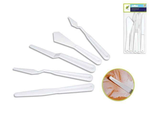 Colorfactory Plastic Palette Knife Set 5pc