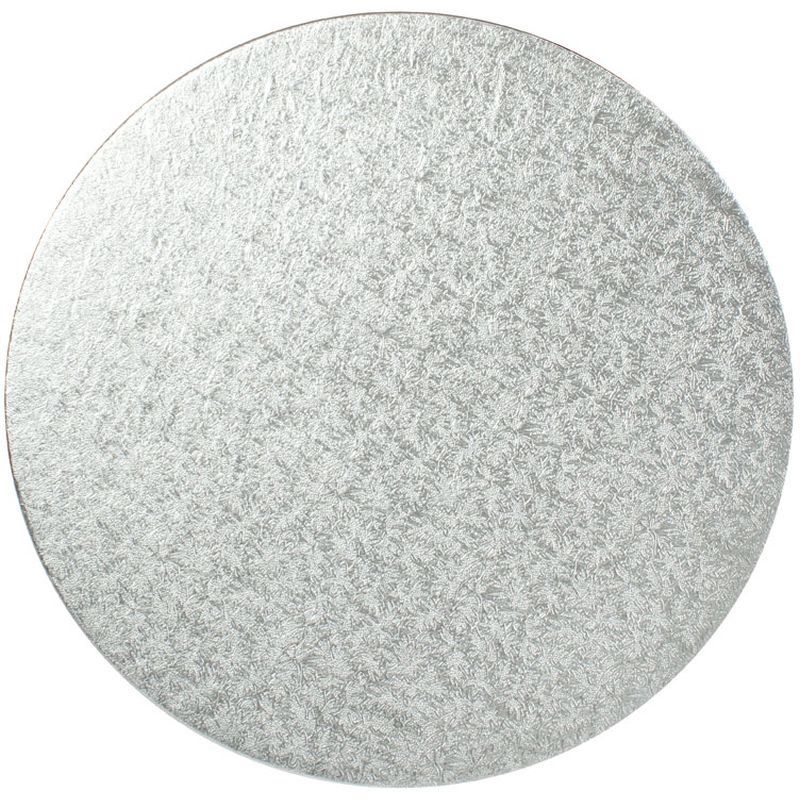 Enjay 9x0.25in Silver Round Foil Board