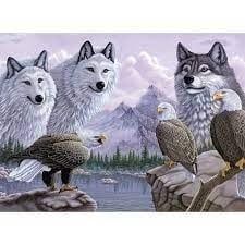 Royal &amp; Langnickel Wolves &amp; Eagles Paint By Number