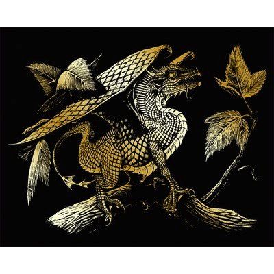 Royal &amp; Langnickel Engraving Art Gold Baby Dragon