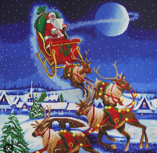 Craft Buddy Santa's Journey Crystal Art Kit XL LED