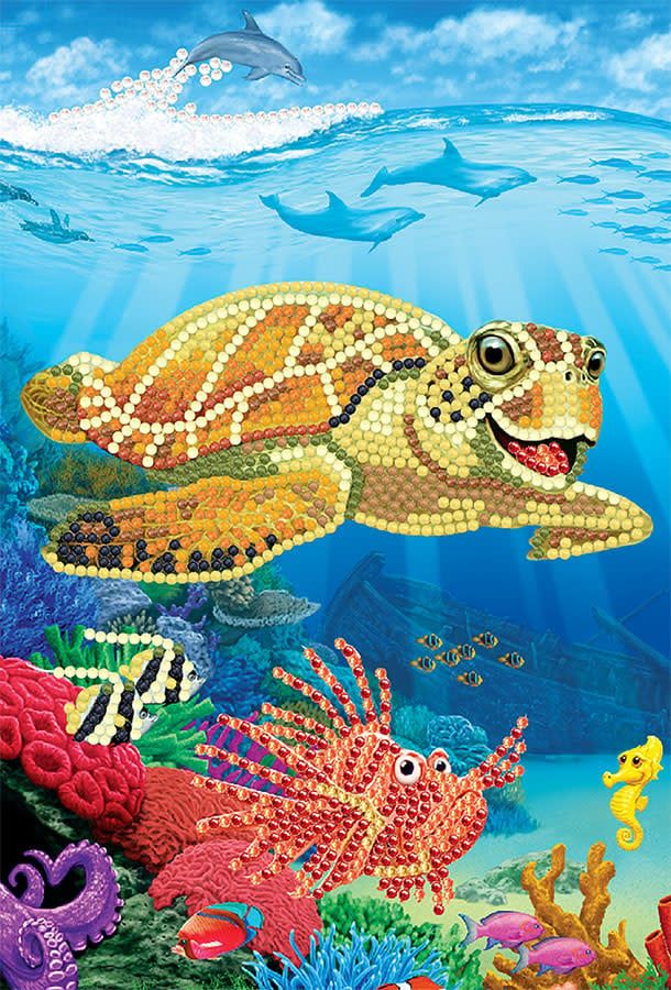 Craft Buddy Underwater Turtle Crystal Art Notebook