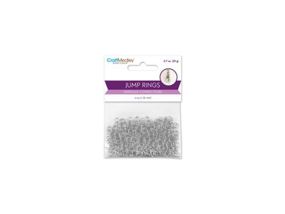 CraftMedley 6mm Jump Ring Silver 350pc