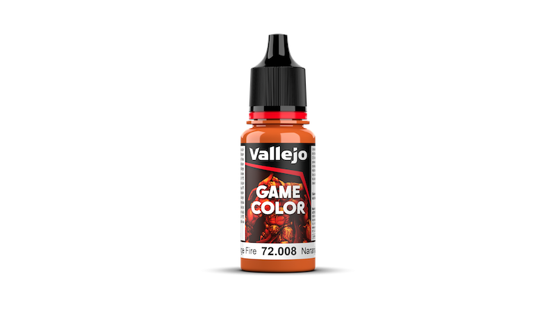 Vallejo Orange Fire Game Color Acrylic 18ml