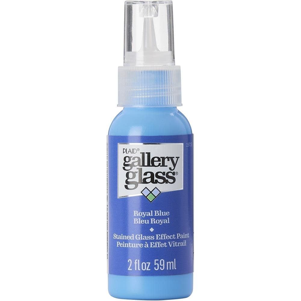 Plaid Gallery Glass Paint Royal Blue 2oz